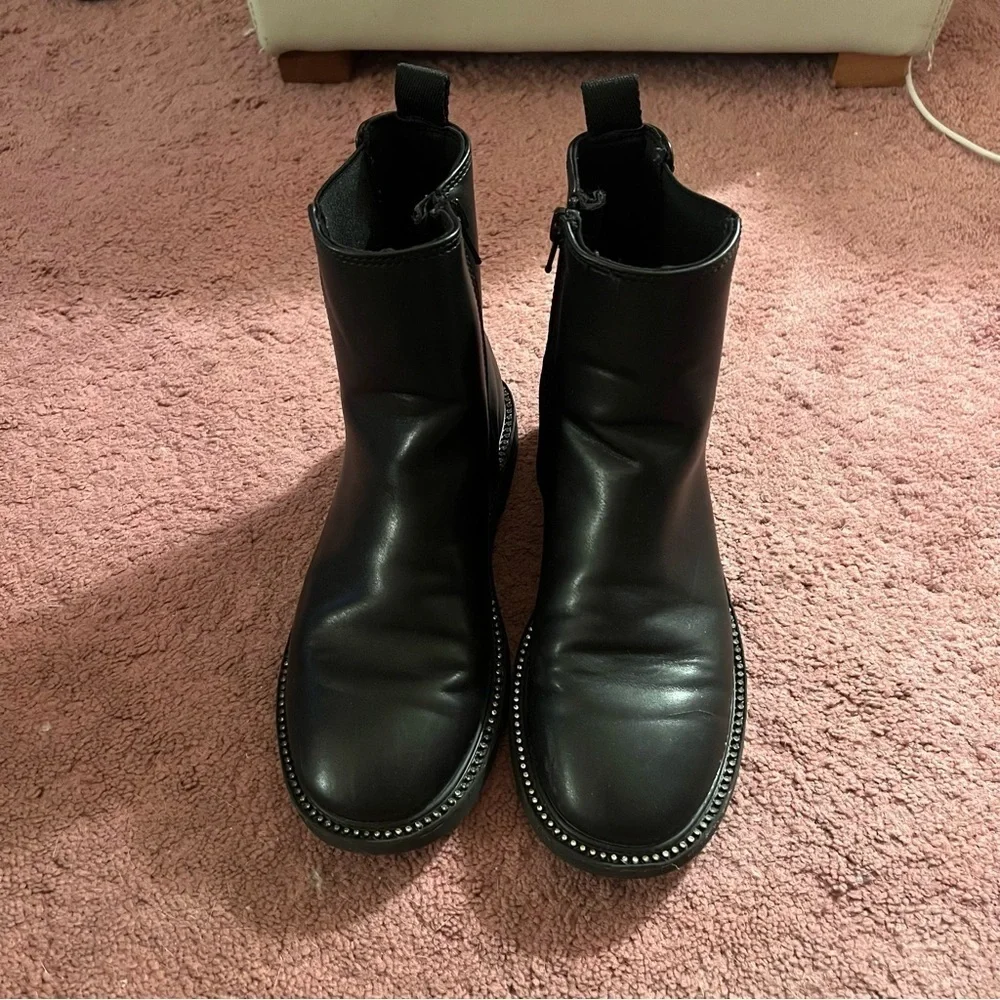 Zara black studded